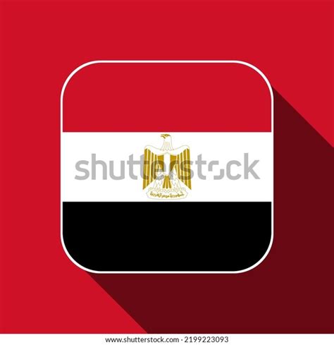 Egypt Flag Official Colors Vector Illustration Stock Vector (Royalty ...