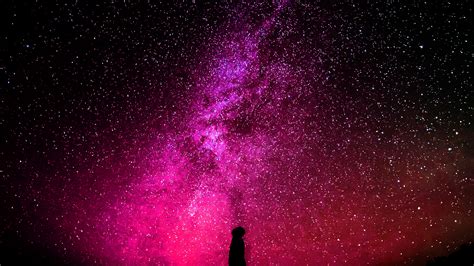 wallpaper for desktop, laptop | nb17-sky-galaxy-milkyway-space-night-red