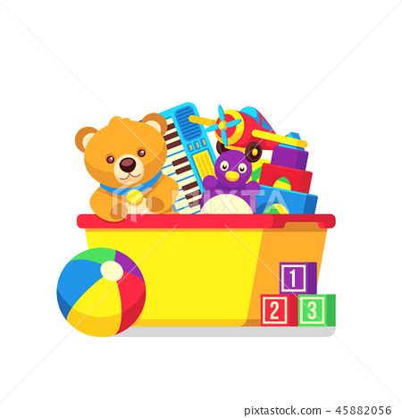 Kids Playing Toys Clipart