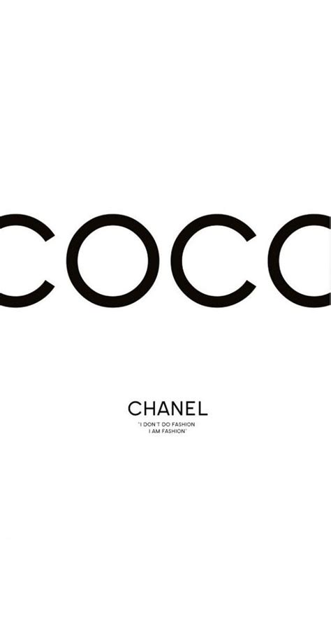 Coco Chanel Logo Print Black And White Chanel Wall Art Typography ...