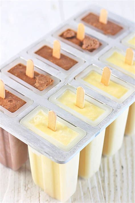 Vanilla and Chocolate Homemade Ice Cream Bars • Now Cook This!