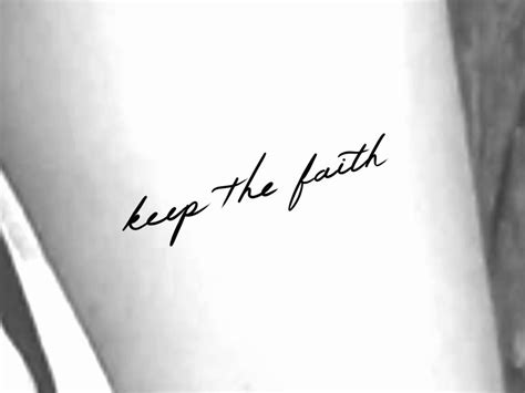 Keep the Faith Temporary Tattoo - Etsy