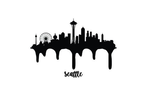 Seattle Skyline Silhouette Images – Browse 2,084 Stock Photos, Vectors ...