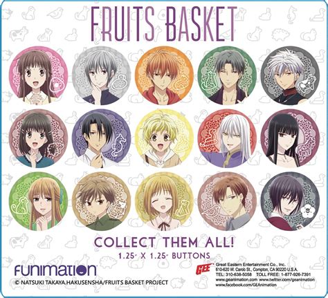 MAR228155 - FRUITS BASKET 2019 CAST 220PC 1.25IN BUTTON BMB DS ...