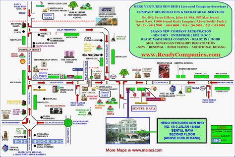 Jalan Sentul Location Map - Setul Peta places of interest map