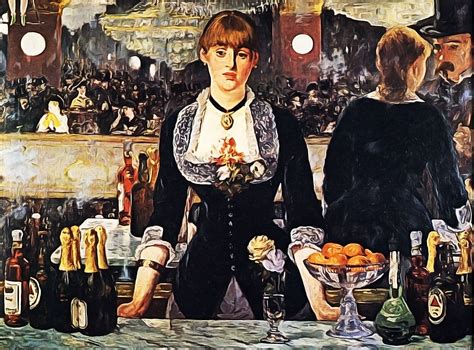 Manet, Edouard (1832-1883) - Le Bar aux Folies-Bergère 1881-2 | Manet ...