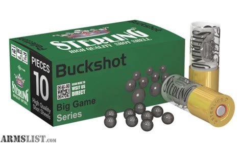 ARMSLIST - For Sale: Sterling 12 Gauge 00 Buckshot 10rd box