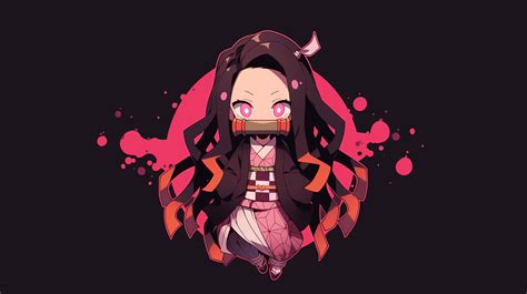 Nezuko Kamado Cute Demon Slayer Wallpaper, HD Minimalist 4K Wallpapers ...