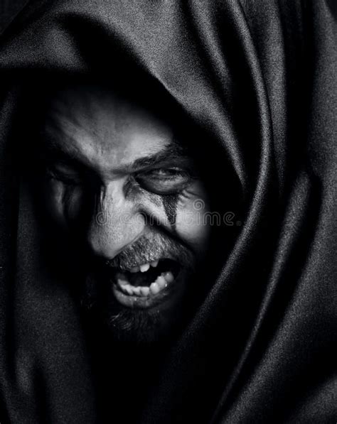 Rage of Angry Evil Spooky Malefic Man Stock Photo - Image of grim ...