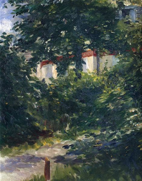 The garden around Manet's house, 1882 - Edouard Manet - WikiArt.org