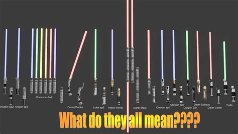 Star wars all lightsaber colors - pandabery