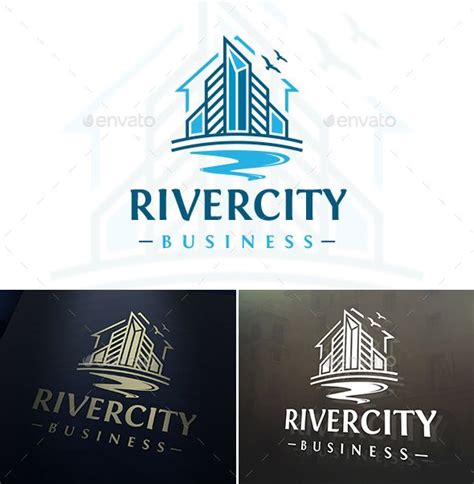 River City Logo | City logo, Logo design template, Property logo design