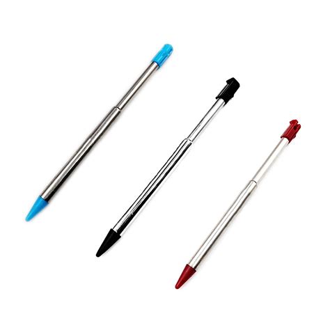 Amazon.com: New for 3DS Telescopic Stylus Pack 3 Colors Set Replacement ...