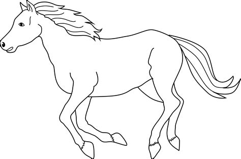 Horse Outline Printable