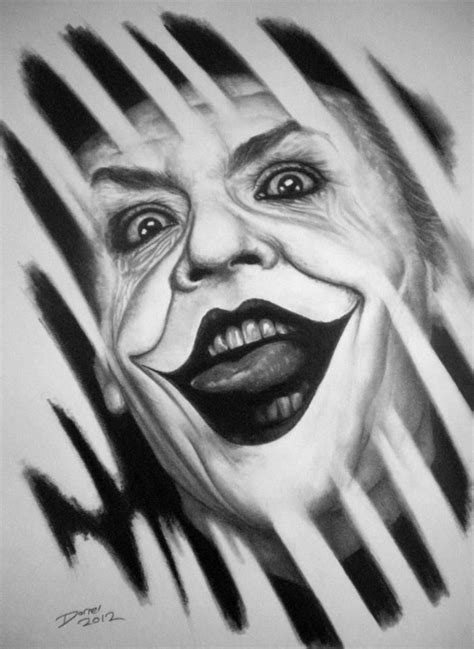 Graphite portrait of Jack Nicholson as the Joker | Joker drawings ...