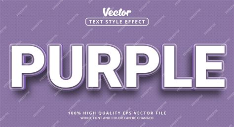 Premium Vector | Purple text with purple color style and glossy inner ...