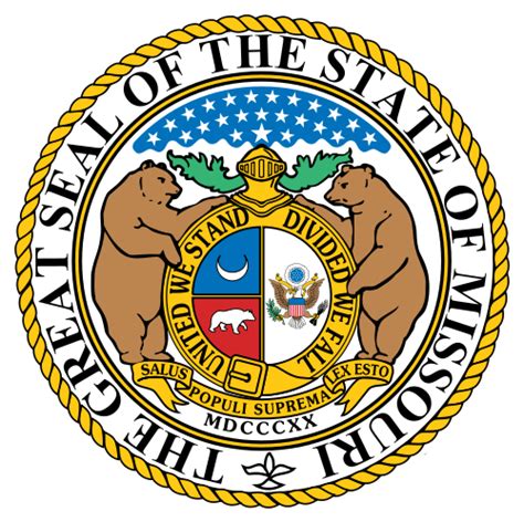 State seal and state government executive, legislative and judicial ...