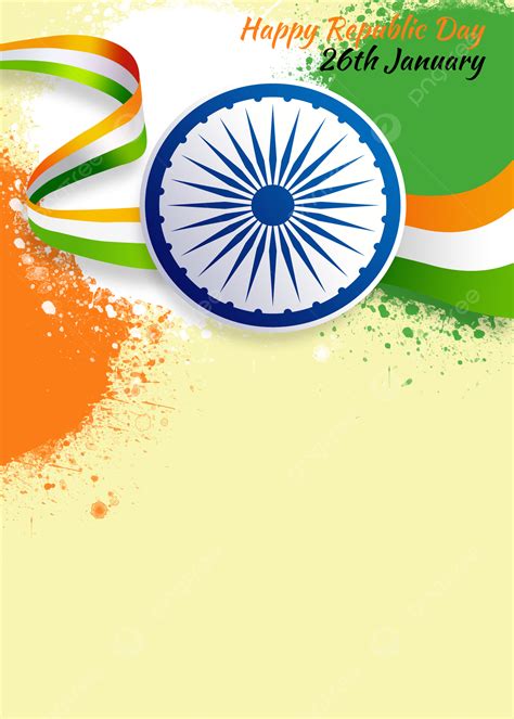 Vertical Banner Of Happy Indian Republic Day Celebration Background ...