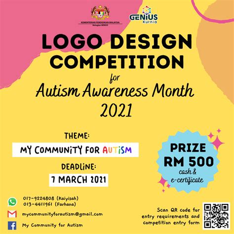 Logo Design Competition for Autism Awareness Month 2021 - The Malaysian ...