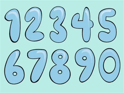 Bubble Numbers Printable