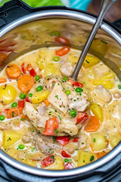 Instant Pot Chicken Stew - Sweet and Savory Meals