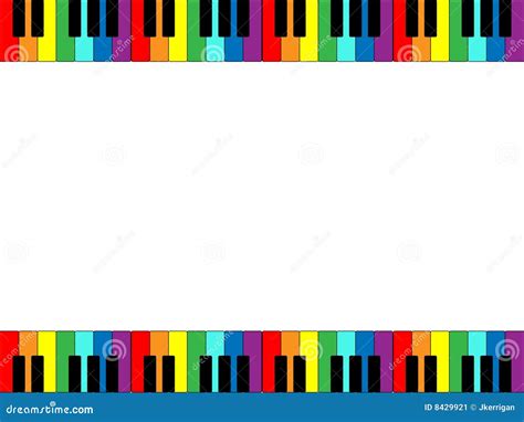 Piano Keyboard Frame Royalty-Free Stock Photography | CartoonDealer.com ...