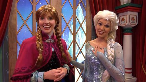 ANNA and ELSA from Disney FROZEN Official Debut at Epcot's Norway ...