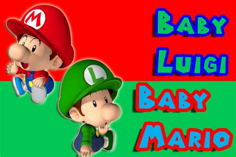 Baby Mario and Baby Luigi Wallpaper by Mariovspeach on DeviantArt