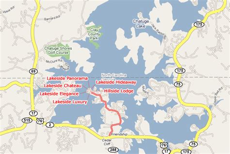 Lake Chatuge Area Maps | Local Area Maps in Hiawassee, Georgia ...