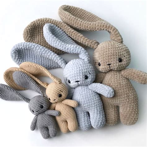 PDF Pattern Crochet Toy Cute Bunny Long Ears Amigurumi Pattern (с ...