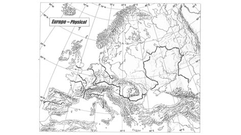 🟢 Europe Physical Map - Oceans and Waterways Diagram | Quizlet