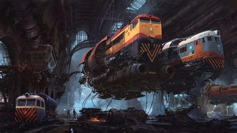 Futuristic Train Concept Art