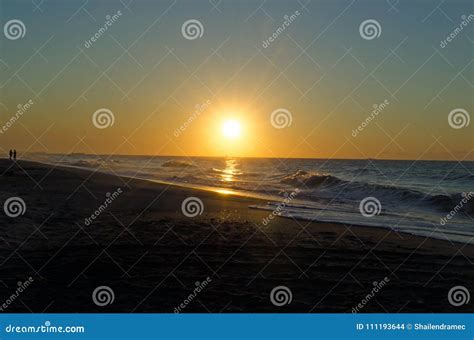 Golden Beach sun rise stock photo. Image of clouds, morning - 111193644