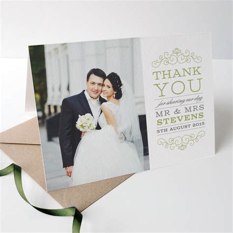 Eva Wedding Photo Thank You Cards By Project Pretty ...