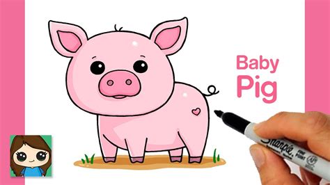 How To Draw A Pig Step By Step