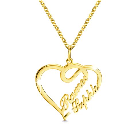 Heart Name Necklace | Diamofy