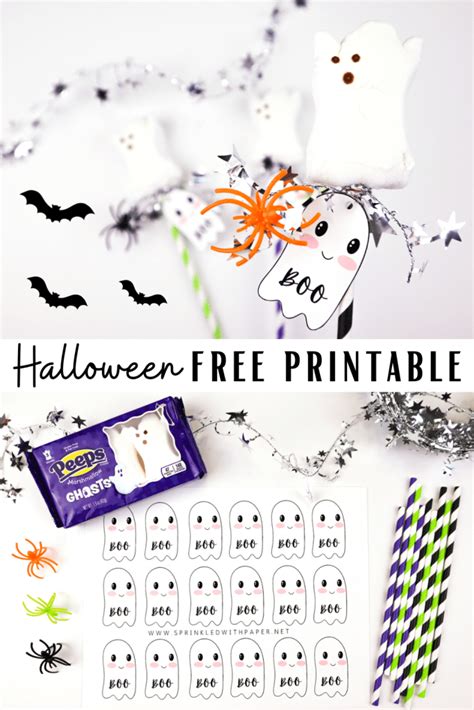 Easy Halloween Class Favors + Free Printable - Sprinkled with Paper