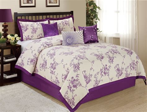 7 Piece SUNRISE Floral Printed Comforter Set Queen King CalKing Size ...