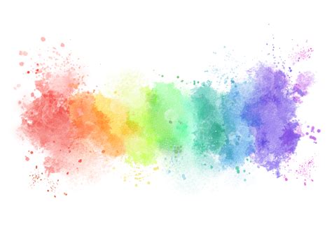 Rainbow Color Watercolor Splash Background, Wallpaper Sample, Rainbow ...