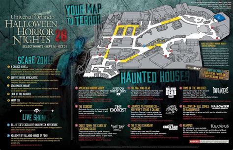 Universal Orlando's Halloween Horror Nights 26 map revealed - Inside ...