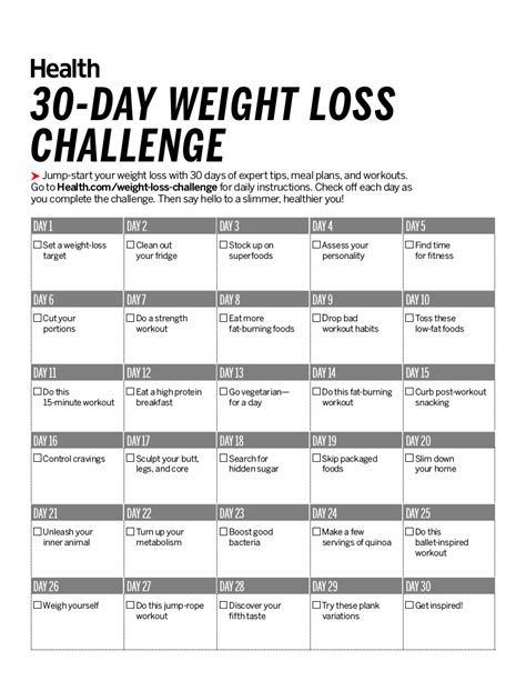 30-Day Workout Plan to Lose Weight - 6+ Examples, Format, How to Start, Pdf