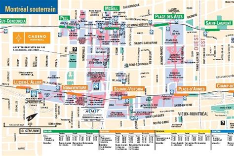 Montreal Underground City Map - Map Of Zip Codes