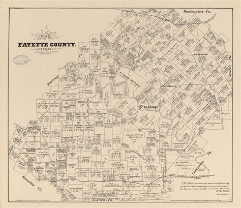 Map Fayette County, Texas. | Library of Congress