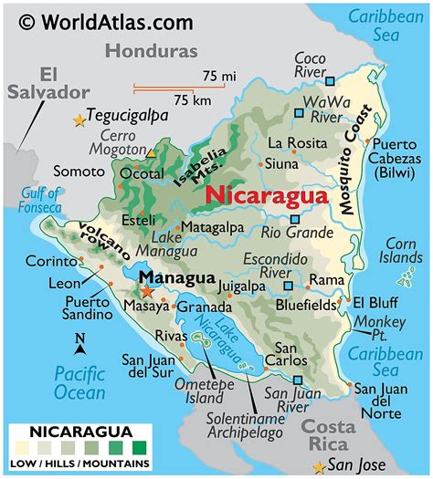 Nicaragua Maps & Facts - World Atlas