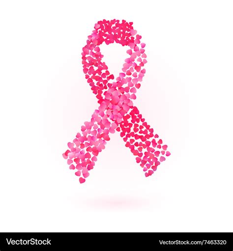 Pink ribbon - breast cancer awareness symbol Vector Image