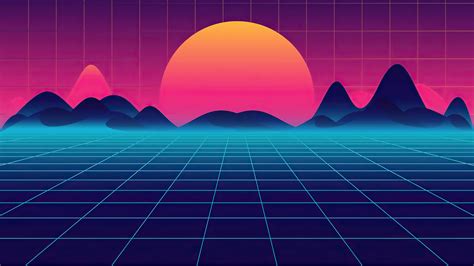 Retro Synthwave Sunrise 4k Wallpaper,HD Artist Wallpapers,4k Wallpapers ...