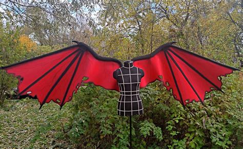 Large Red Dragon Demon Devil Bat Wings for Cosplay Costume - Etsy