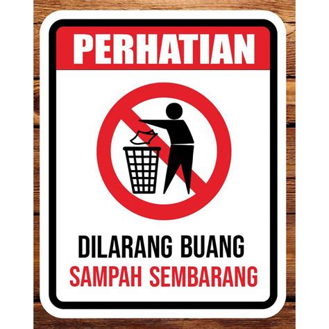 Stiker Orang Buang Sampah