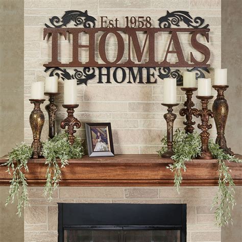 Legacy Home Established Year Personalized Metal Wall Art Sign