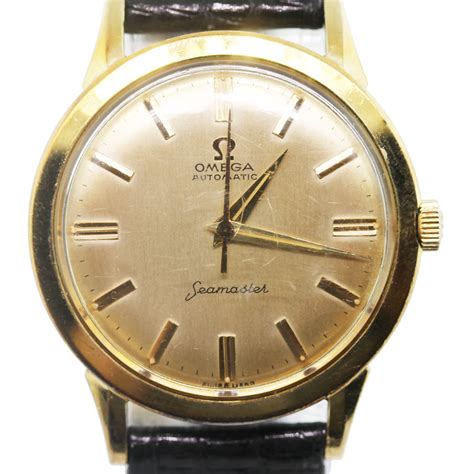 Vintage Omega Seamaster Gold-Filled Mens Watch